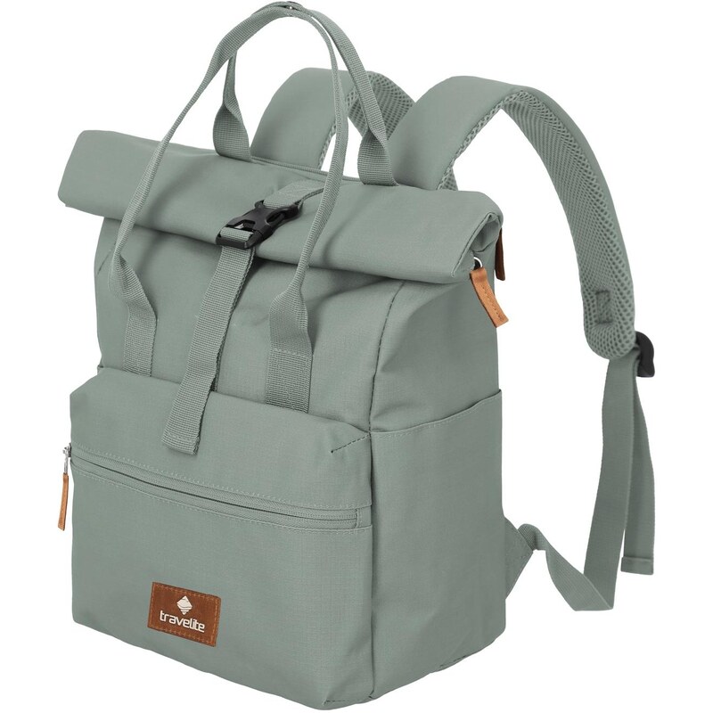 Roll-top batoh Travelite Basics Short Handle Roll-up Mint 107548076