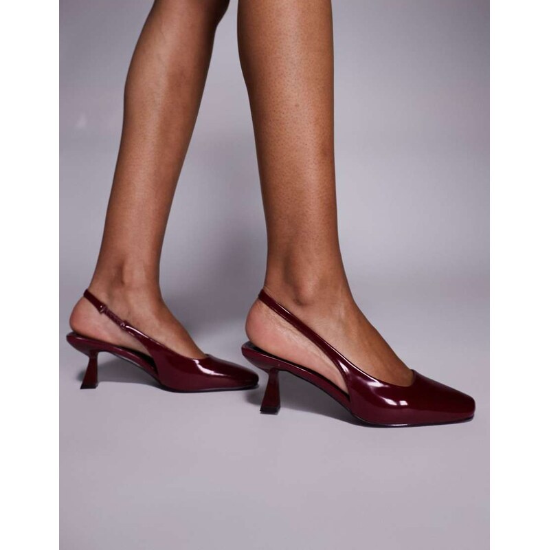 SIMMI Shoes Simmi London Dorothy slingback heeled shoes in red 108910852