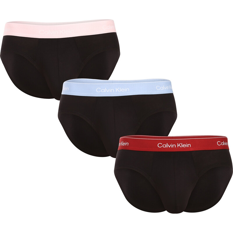 3PACK pánské slipy Calvin Klein černé (NB4388-2VA) 107550661