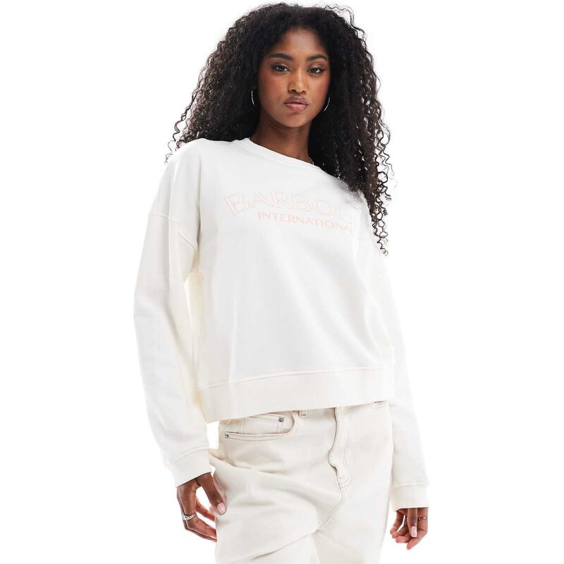 Barbour International Cali sweatshirt in ecru - BEIGE-Neutral 107551116
