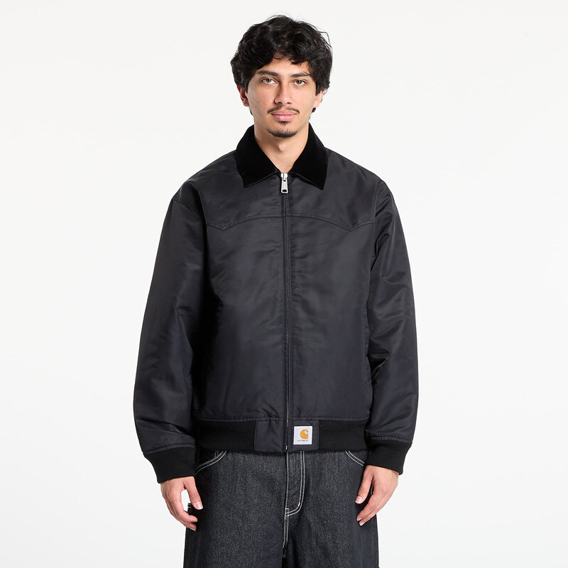 Bunda Carhartt WIP Santa Fe Alumni Jacket UNISEX Black/ Scarlet