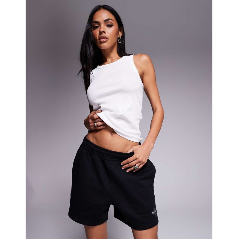 Calvin Klein Jeans jersey shorts in black