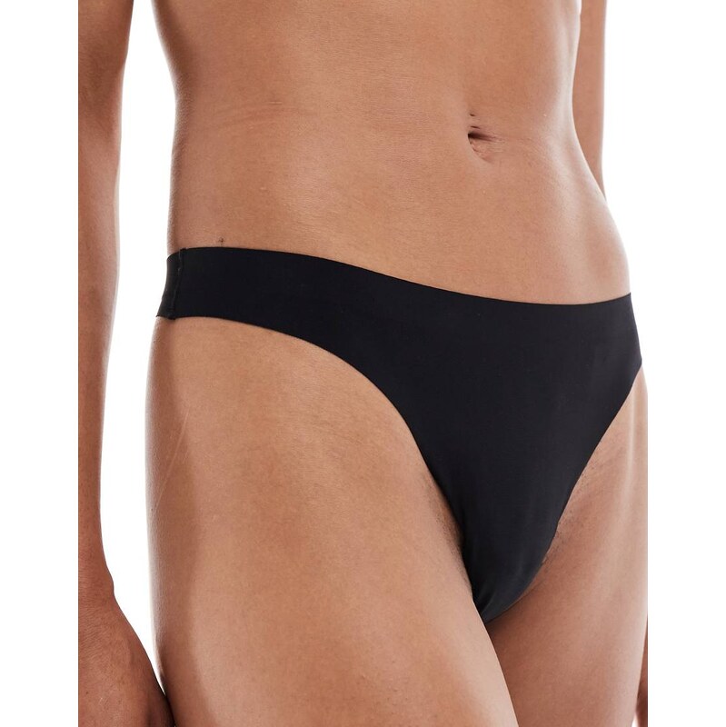 ONLY bonded invisible thong in black