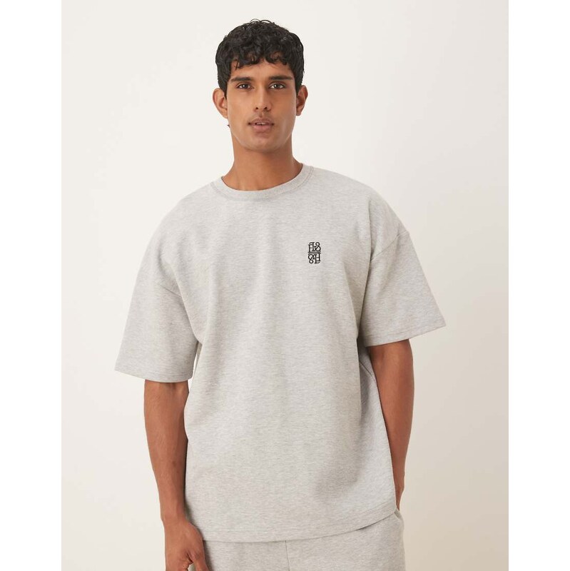ASOS DESIGN oversized heavyweight t-shirt with embroidery in