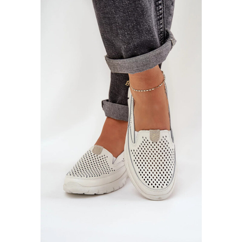 SWEET SHOES Mokasiny 24PB18-6870 krémové - Step in style