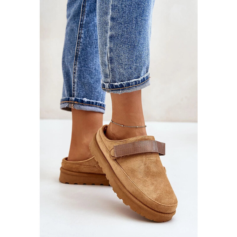 Inello Dámské pantofle YY-12 Camel - Step in style