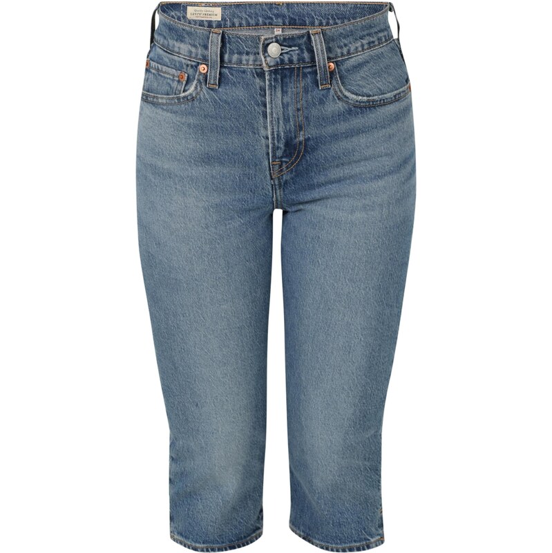 LEVIS  Džíny Wedgie Capri modrá džínovina