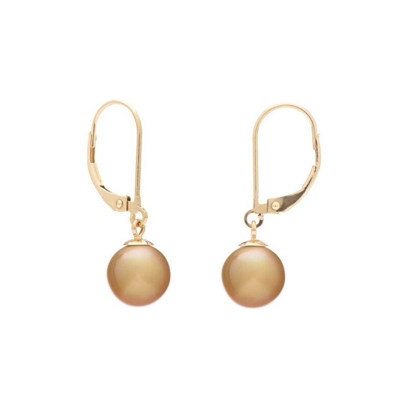 Buka Jewelry Perlové náušnice South sea 8 AAA Continental zlatá perla 111188844