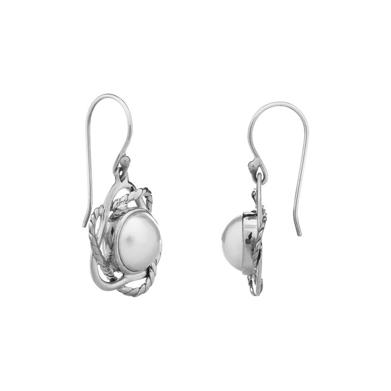 Buka Jewelry Visací perlové náušnice Mesee
