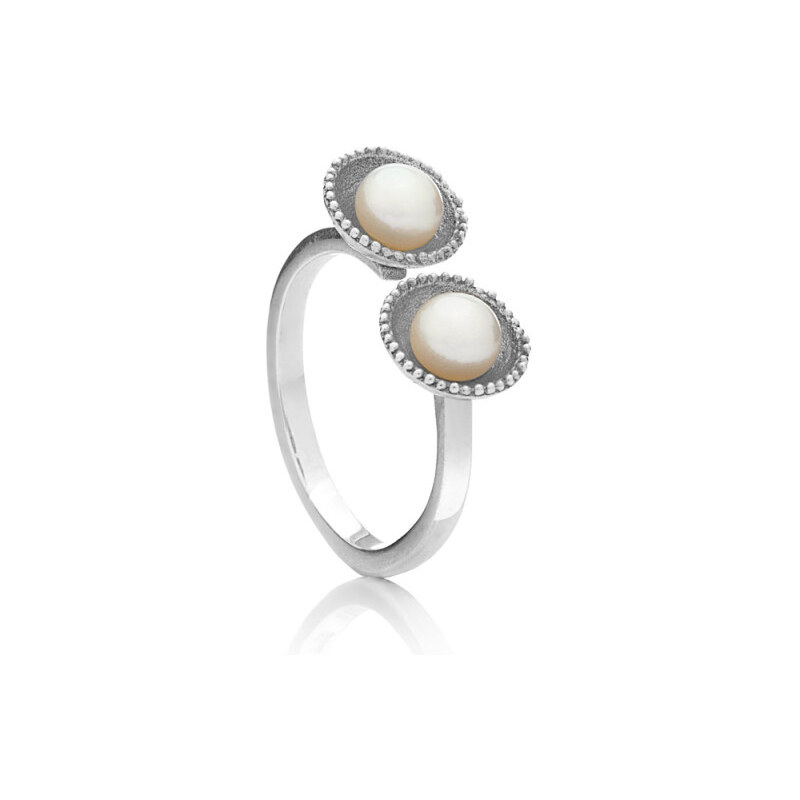 Buka Jewelry Perlový prsten zdobený Lotus II 110524794