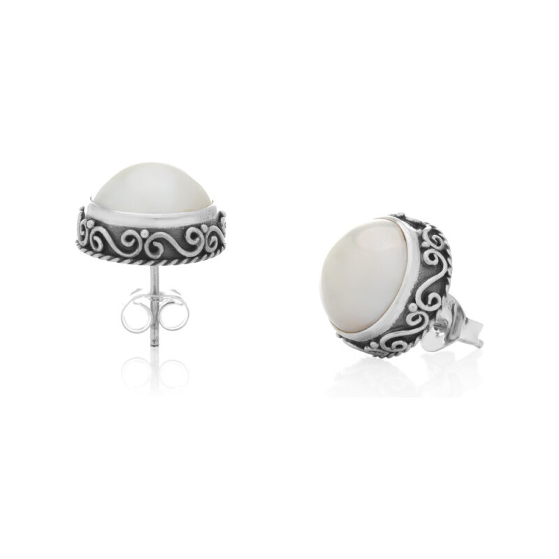 Buka Jewelry Vpichovací perlové náušnice Kaja