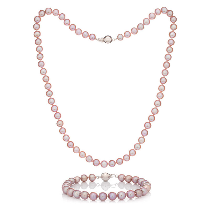 Buka Jewelry Perlová souprava Mutiara 6 AA růžová 107542036