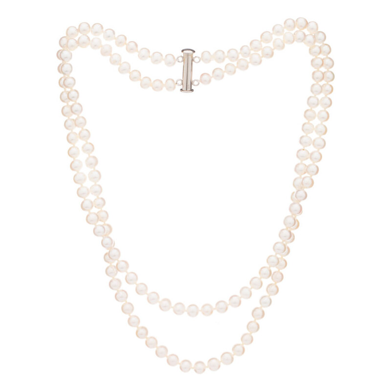 Buka Jewelry Dvouřadý perlový náhrdelník 6 AA 109835797