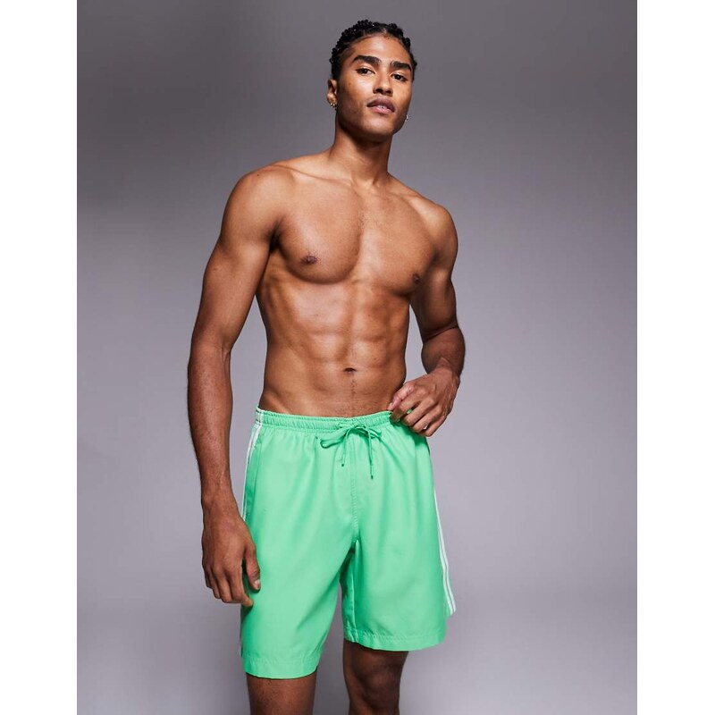 adidas Originals Adicolor swim shorts in green 107556860
