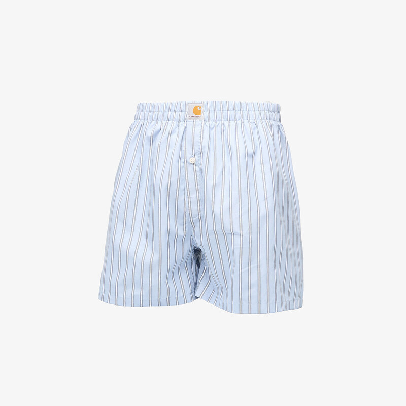 Trenky Carhartt WIP Cotton Boxer Grimsby Stripe/ Blue Fog XL