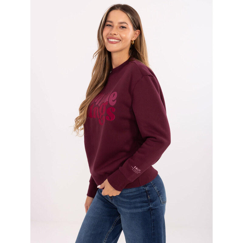 Sublevel Sweatshirt-D10608BC02801A4NO-burgundy