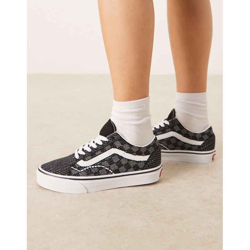 Vans Old Skool EK knitted upper trainers in black and grey 115711533
