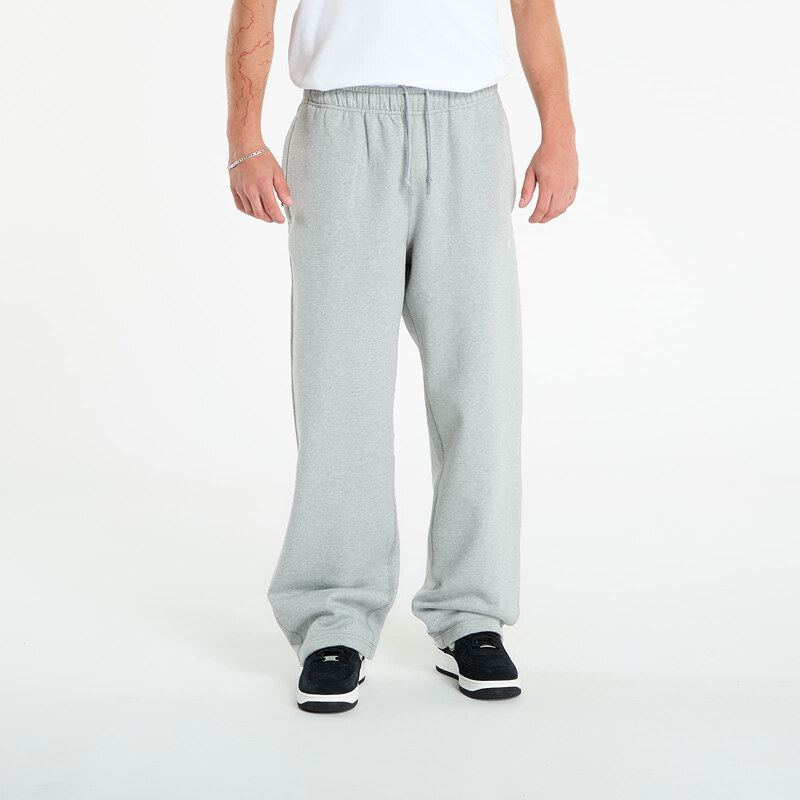 Tepláky Nike Solo Swoosh Mens Fleece Open-Hem Pants Dk Grey