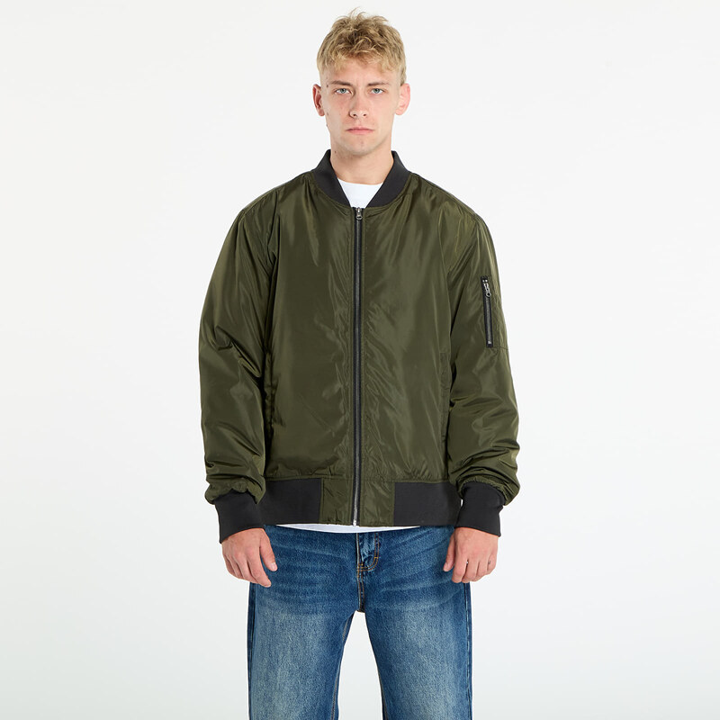 Bunda Urban Classics 2-Tone Bomber Jacket Green S