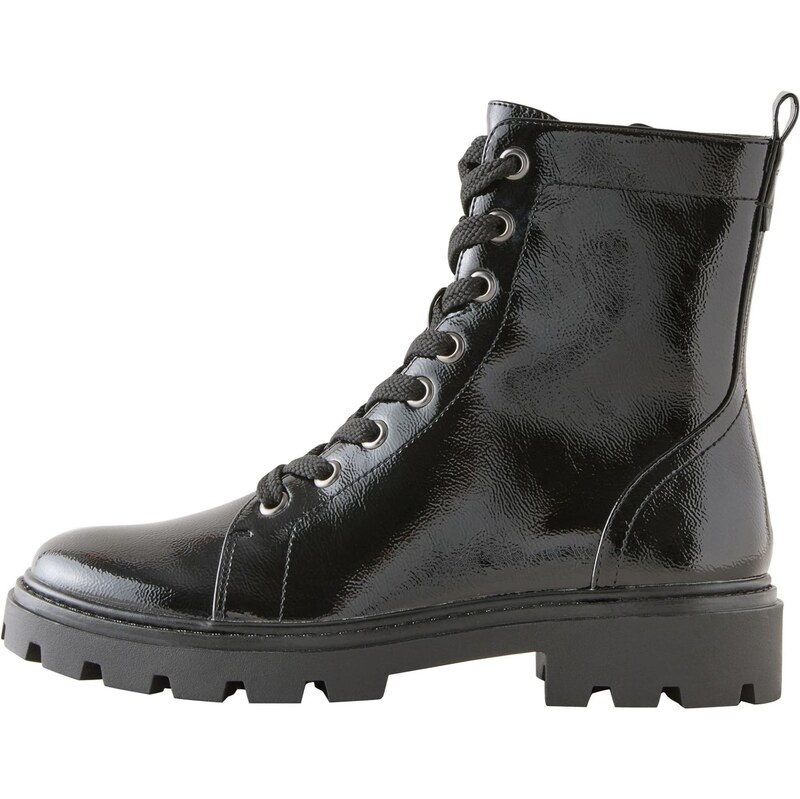 Next Šněrovací kozačky Forever Comfort černá