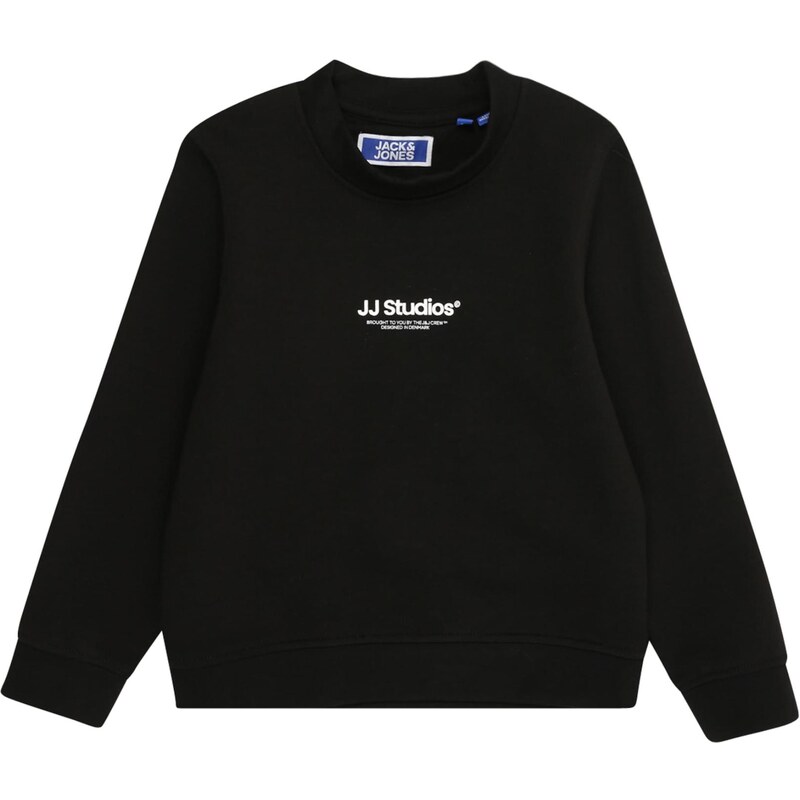 Jack & Jones Junior Mikina JJESoho černá / bílá