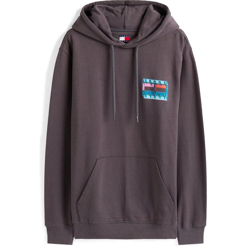 Tommy Jeans Mikina světlemodrá / růžová / červená / černá
