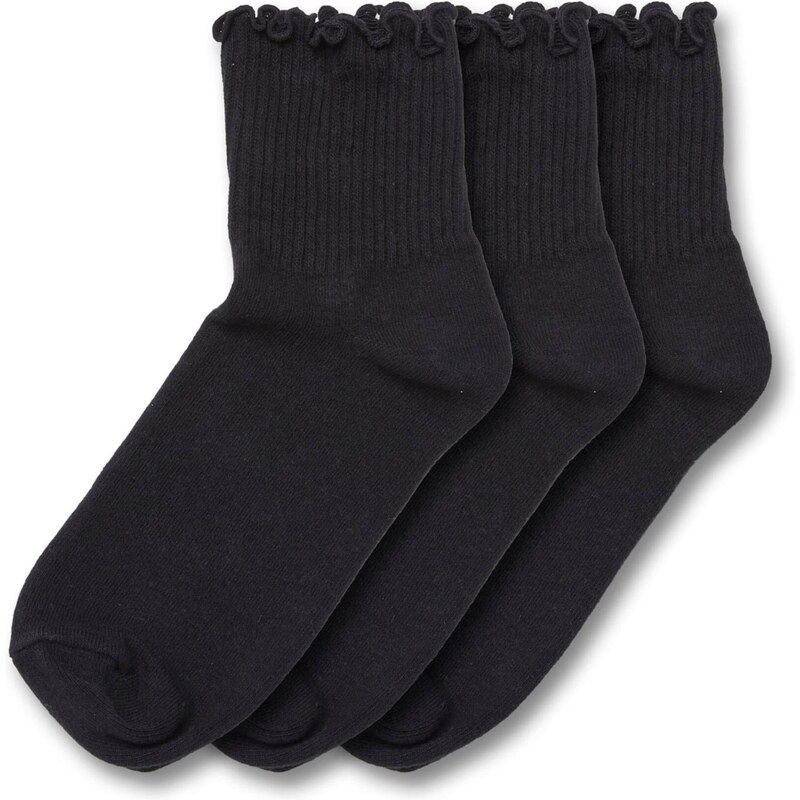 Urban Classics Ponožky Ruffle černá 108976651