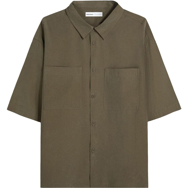 Bershka Košile khaki