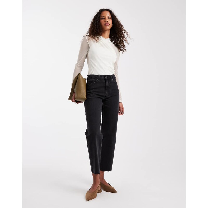 ASOS DESIGN ankle grazer comfort stretch straight leg jean in