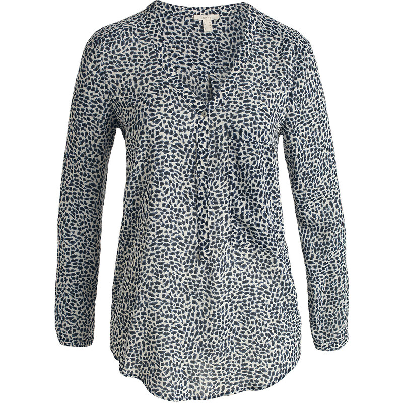 Esprit tunic blouse + leopard print