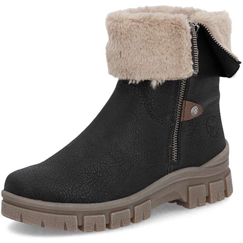 Dámská kotníková obuv RIEKER Z1182-00 černá 114786135