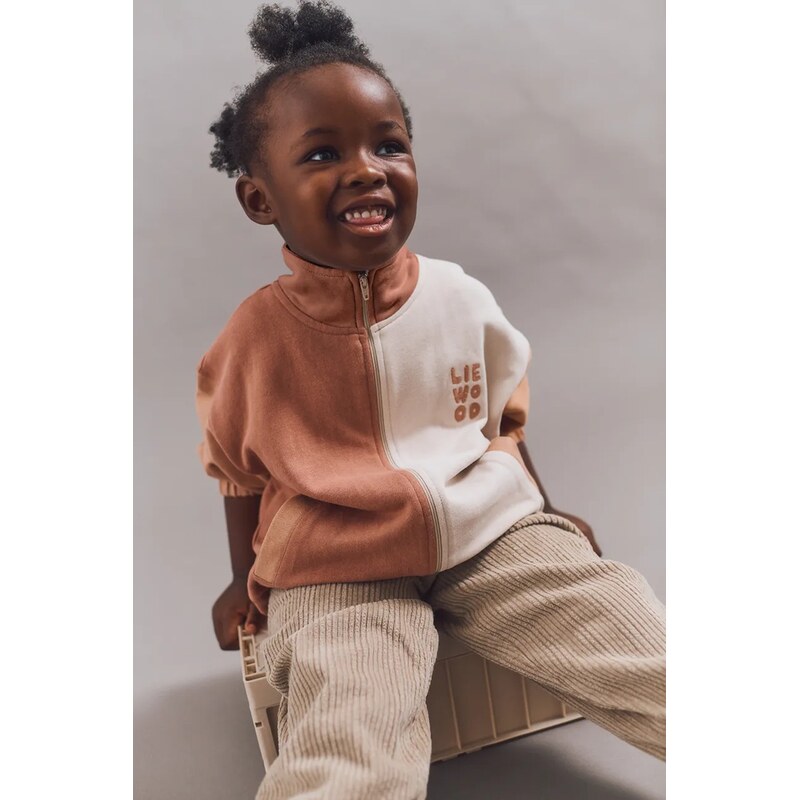Dětská bavlněná mikina Liewood Cassius Zip-up Sweatshirt 107605019