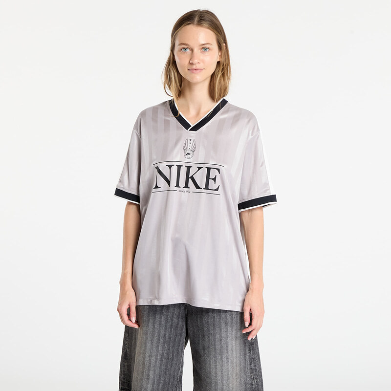 Dres Nike Sportswear Womens V-Neck Jersey Top College Grey/ Sail/ 107606638