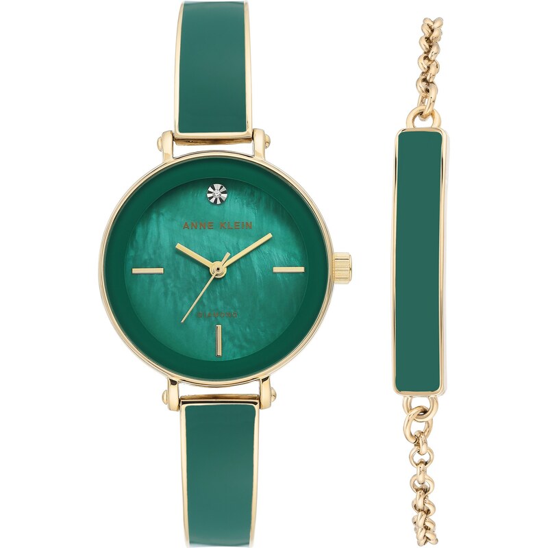 Anne Klein dárková sada hodinek a náramku AK/3620GNST 107609154