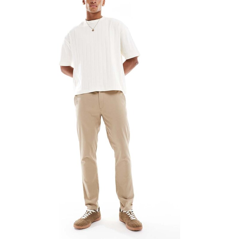 Jack & Jones slim fit chino in beige-Neutral