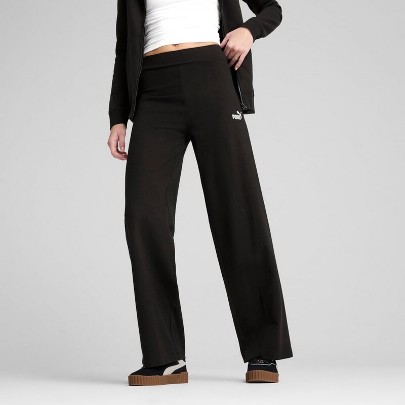 Puma ESS Small No. 1 Logo High-Waist Straight Leggings black