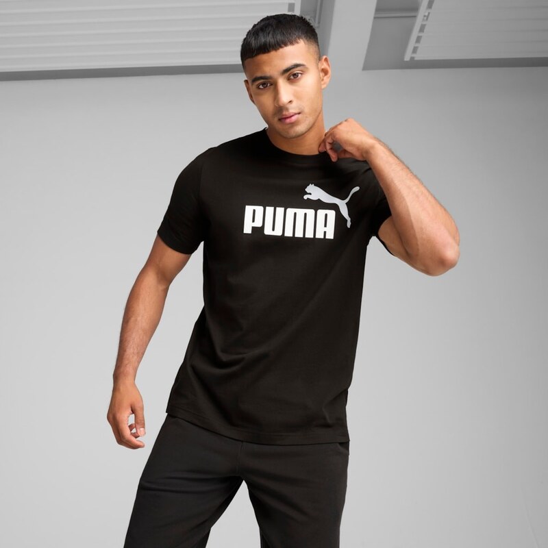 Puma ESS 2 Color No. 1 Logo Tee BLACK