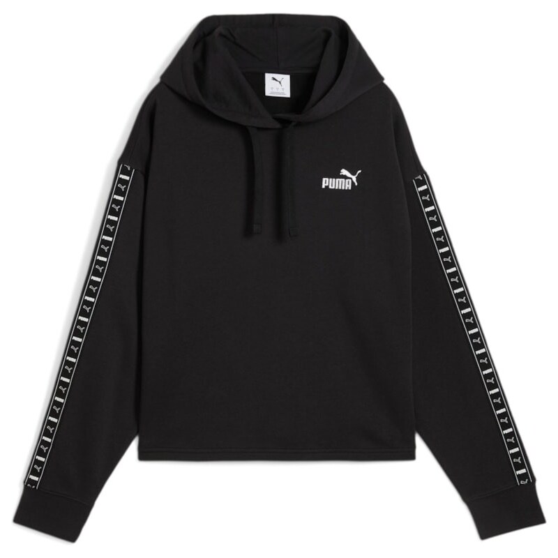 Puma ESS TAPE Comfort Crop Hoodie TR black