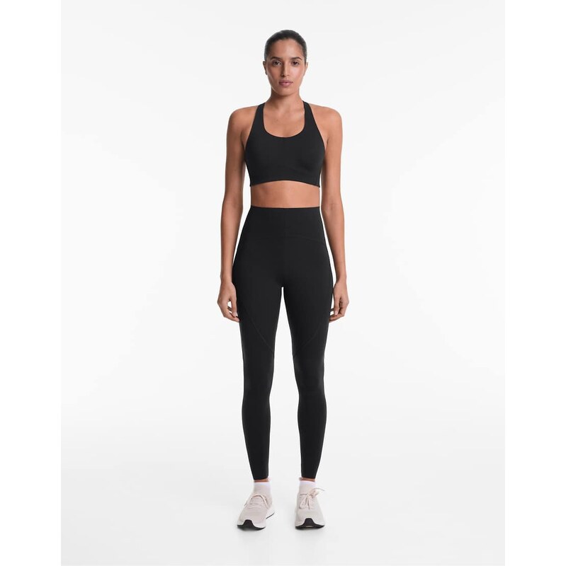 OYSHO Basic compressive ankle-length leggings in black