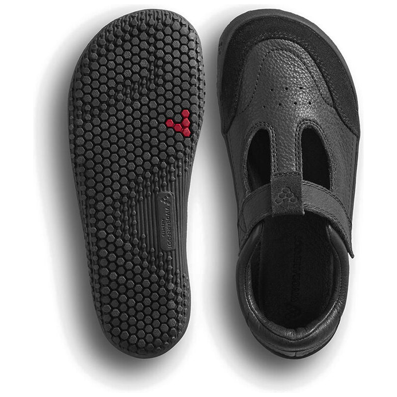 Vivobarefoot GOBI T.BAR SCHOOL KIDS OBSIDIAN