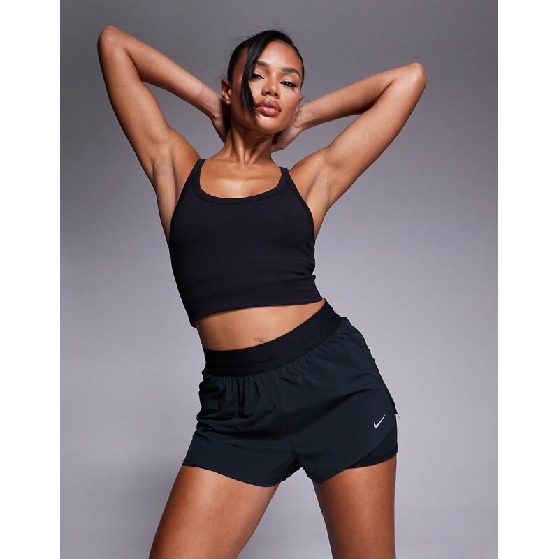 Nike Running Swift Dri-FIT mid rise 3 inch 2 in 1 shorts in