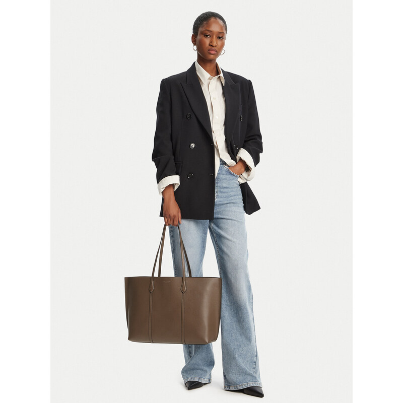 Kabelka Tory Burch Perry Tote v hnědém odstínu