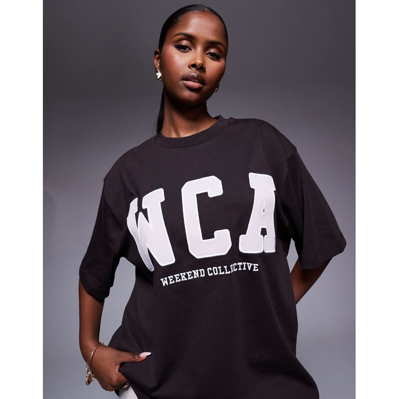 ASOS Weekend Collective Weekend Collective Icon oversized t-shirt with 114870402