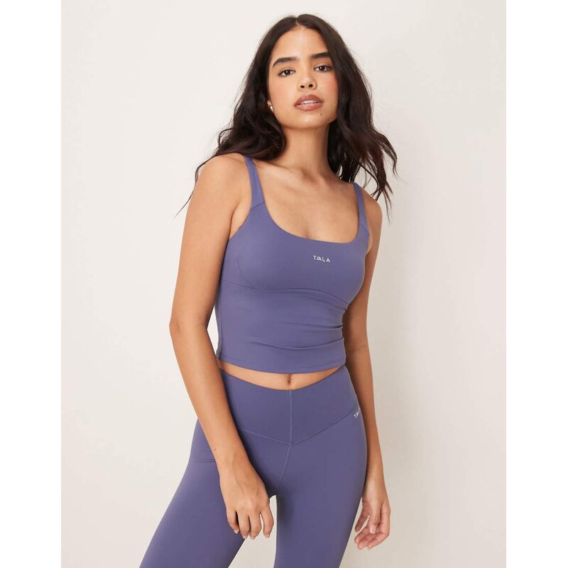 TALA SkinLuxe built-in support scoop neck in blue - MBLUE 110827447