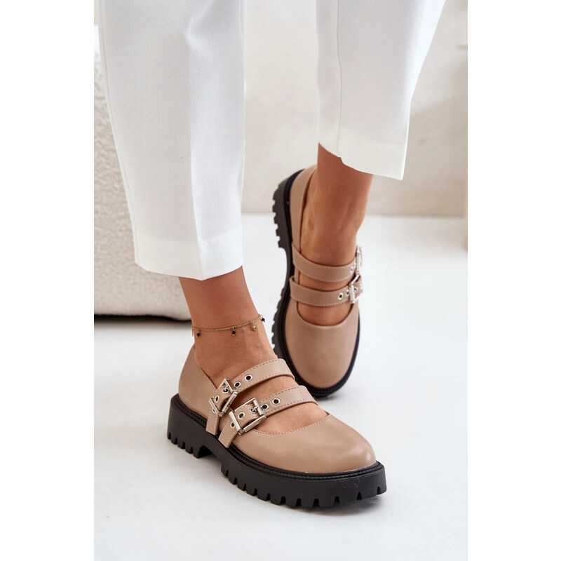 SWEET SHOES Polobotky 3230 hnědo-černé - Step in style