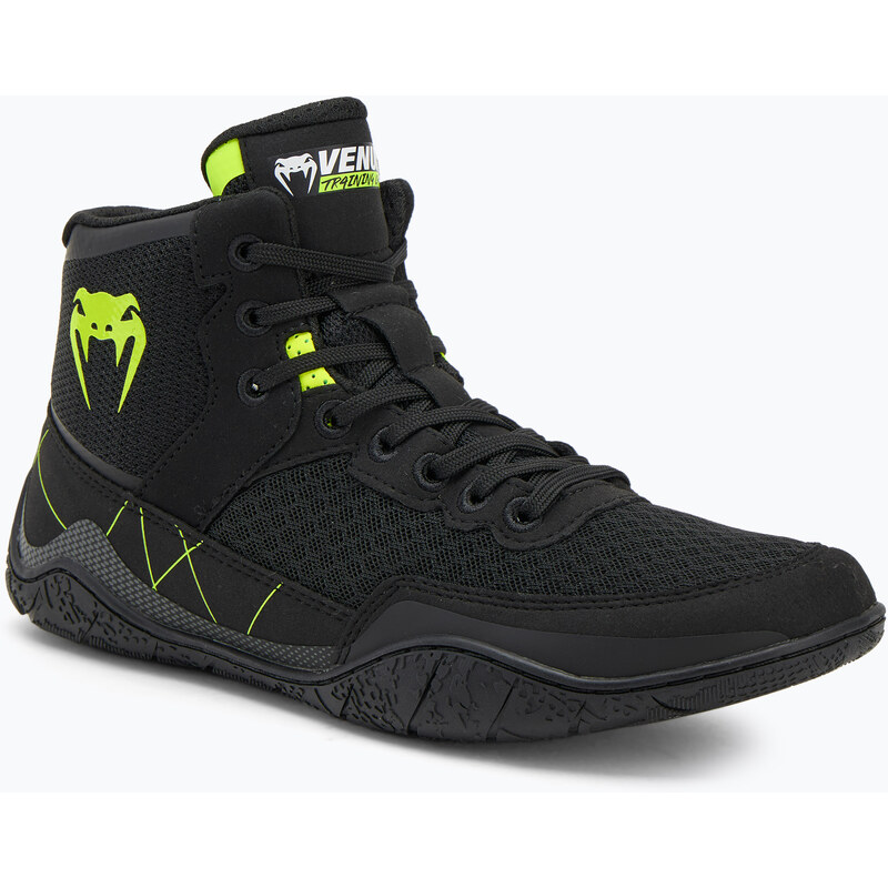 Boxerské boty Venum Training Camp 4.0 Wrestling black/neo green