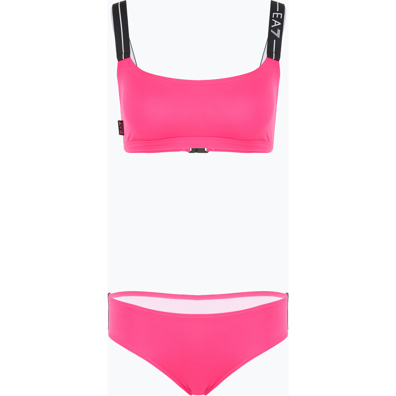 Dámské dvoudílné plavky EA7 Emporio Armani Logo Tape Bikini Top