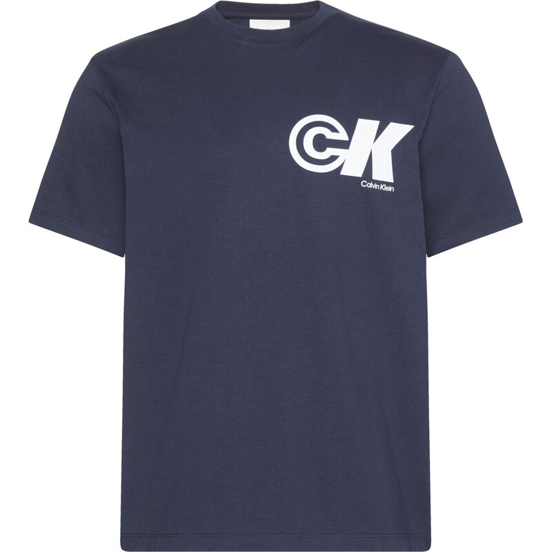 Calvin Klein Jeans Tričko marine modrá / bílá