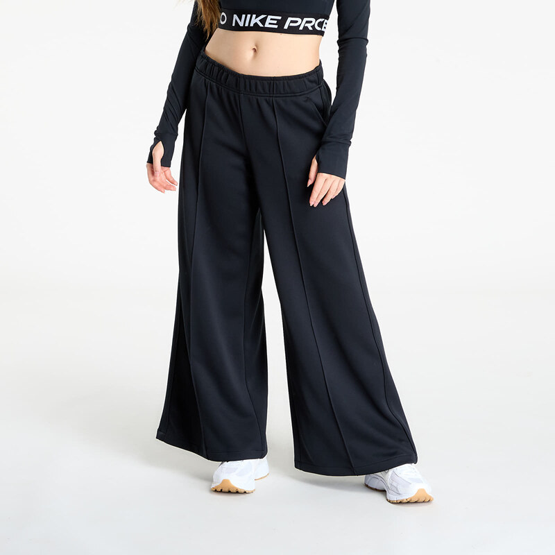 Tepláky Nike Sportswear Womens Mid-Rise Wide-Leg Track Pants