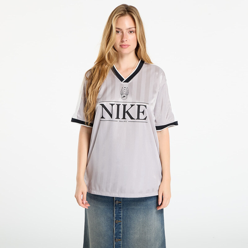 Dres Nike Sportswear Womens V-Neck Jersey Top College Grey/ Sail/ 107637179